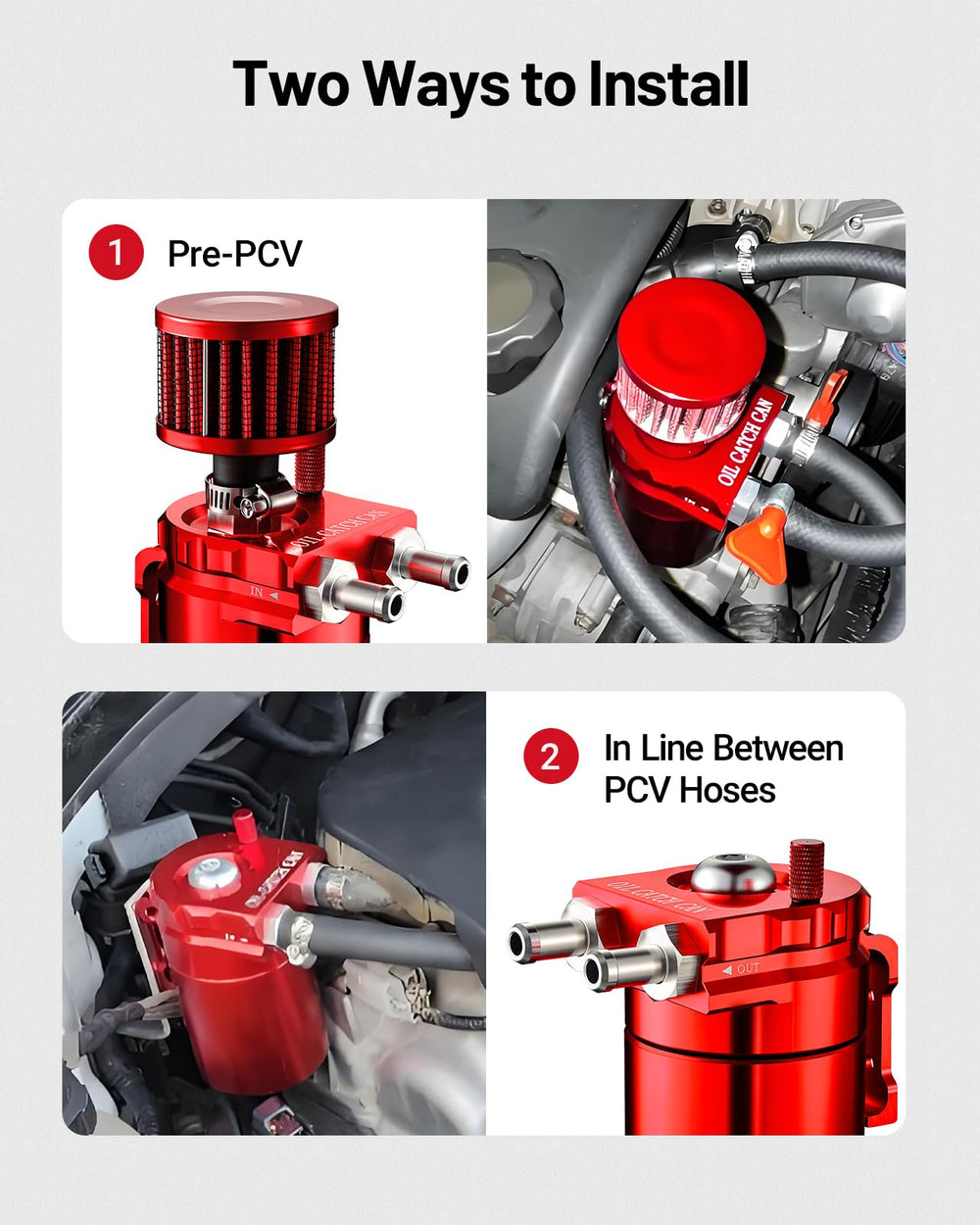 EVIL ENERGY PCV system installation highlights M16×1.5 threads.