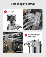EVIL ENERGY PCV vent system image illustrating vent or seal can configurations.