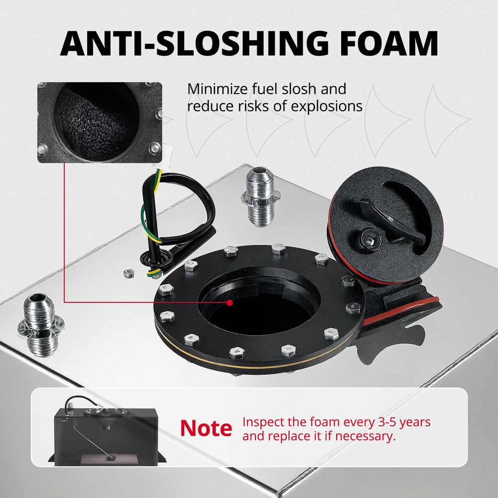 EVIL ENERGY plastic cover provides reliable protection and easy access to the tank.