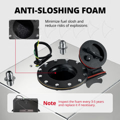 EVIL ENERGY plastic cover provides reliable protection and easy access to the tank.