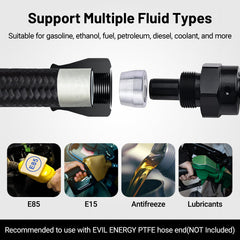 EVIL ENERGY PTFE fuel line 16 ft length packaged for long runs.