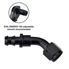 EVIL ENERGY compatible rubber fuel-line fitting supports easy, secure installation.