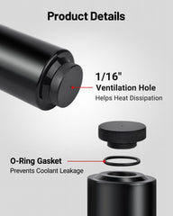 EVIL ENERGY rubber hose attachment ready for 5/16 inch ID hose connection.