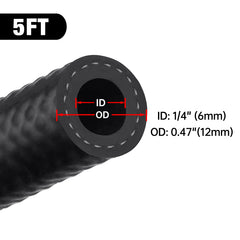 EVIL ENERGY SAE 30R7 hose five-foot length demonstrates flexible routing