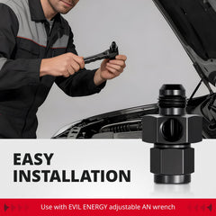 EVIL ENERGY sealed connections ensure leak-resistant performance in hot engine bays