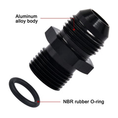 EVIL ENERGY two-piece adapter with o-ring and flare seating.