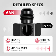 Swivel connection reduces stress on hoses in fuel line layouts.