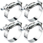 EVIL ENERGY T-bolt hose clamp close-up showing sturdy 304 stainless steel for reliable sealing.