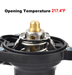 EVIL ENERGY thermostat housing assembly gasket closeup highlighting seal integrity