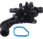 EVIL ENERGY thermostat housing assembly in the engine bay for reliable cooling control