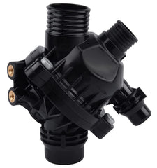 EVIL ENERGY thermostat housing front view for BMW 3.0L models