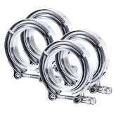 EVIL ENERGY V-Band clamp with 2.5-in male flange for quick exhaust installation.