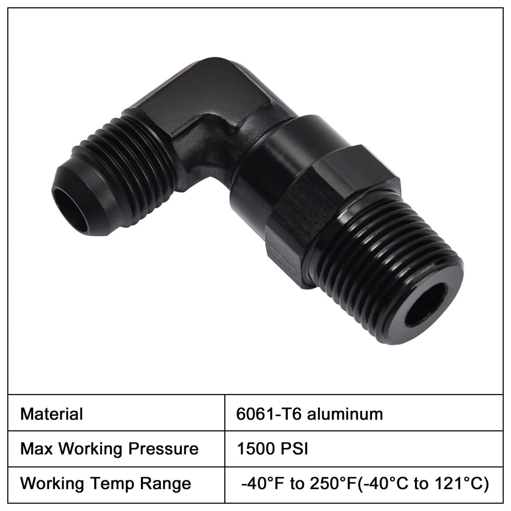 EVIL ENERGY swivel adapter used in vacuum reservoir setups for reliable seals.