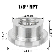 EVIL ENERGY bung in aluminum 6061-T6 with durable threading for fuel tanks.