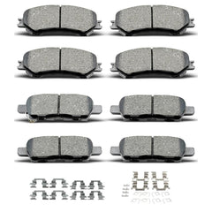 evkingauto front brake pads with D1415 D1737 fit for Nissan Rogue, delivering smooth stopping