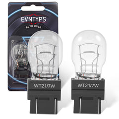 Evntyps WT21W halogen bulb front view for reliable 12V OEM replacement.