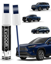 EVOOOR 8S6 bottle: dark nautical blue metallic touch-up paint for Toyota repairs.