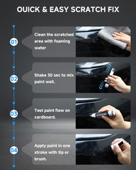 EVOOOR disposable micro-applicators included for mess-free touch-ups.