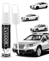 EVOOOR K1X 2-in-1 pen closeup showing precise color matching for Subaru touch-ups.