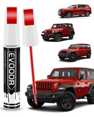 EVOOOR PRC/MRC Firecracker Red pen-brush design for precise touch-ups.
