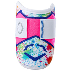 EvoShield SRZ-2 tie-dye elbow guard side view—flexible, comfortable coverage during play.