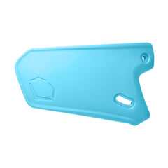 EvoShield XVT matte face shield, Victory Blue, ideal for right-handed hitters at plate.