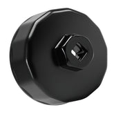 EVRBUL 67mm 14-flute oil filter wrench in action for cap removal