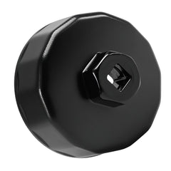 EVRBUL 67mm 14-flute oil filter wrench in action for cap removal