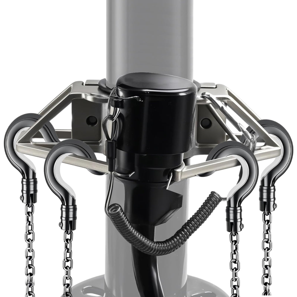 EVRBUL 7-way plug hanger provides quick access to multiple cords.