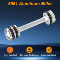 EVRBUL Oil Barbell side profile shows compact fit in the engine bay
