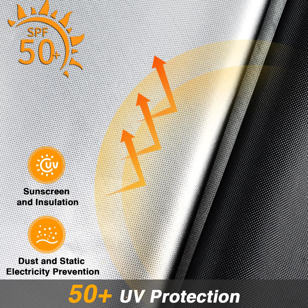 EVRBUL cover uses silver coating for UV protection and dust reduction