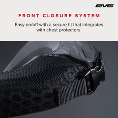 EVS R2 neck support ergonomic shape follows natural neck contours for comfort.