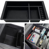EVTIME center console organizer installed in Chevy Yukon interior keeps essentials within reach.