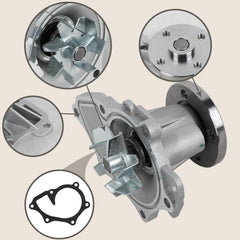 EvTok AW9414 water pump aluminum body for durable cooling performance.