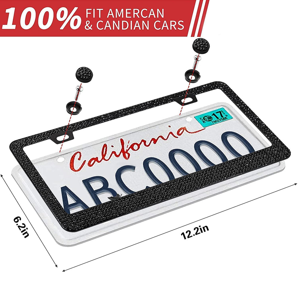 EWBN fits standard US/CA plates to avoid covering state names