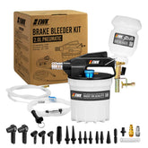 EWK brake bleeder kit assembly with universal adapters for wide vehicle compatibility.
