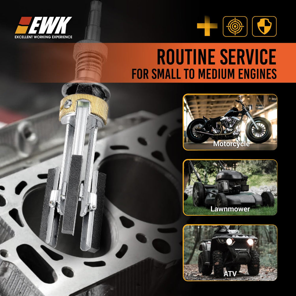 EWK cylinder hone tool covers 2 to 7 inches for multiple engines.