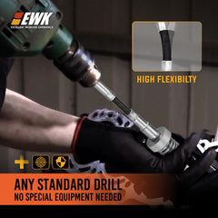 EWK cylinder hone tool in use smooths bore burrs for better sealing outcomes.