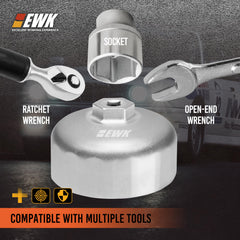 Removes tight caps in professional shop settings