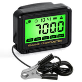 EXCECAR digital tachometer LCD screen delivering clear RPM readings in low light