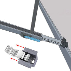 EXCELFU two-piece awning sliders ready for quick replacement on RV.