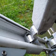 EXCELFU sturdy aluminum and zinc alloy slider for durable RV shade.