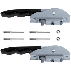 Outdoor-use image showing sturdy handle in rugged RV setting