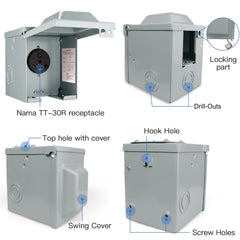Easy wiring access from multiple sides for flexible installation