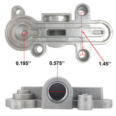EXCELFU Ford 6.0 Powerstroke fuel regulator housing enhances installation reliability