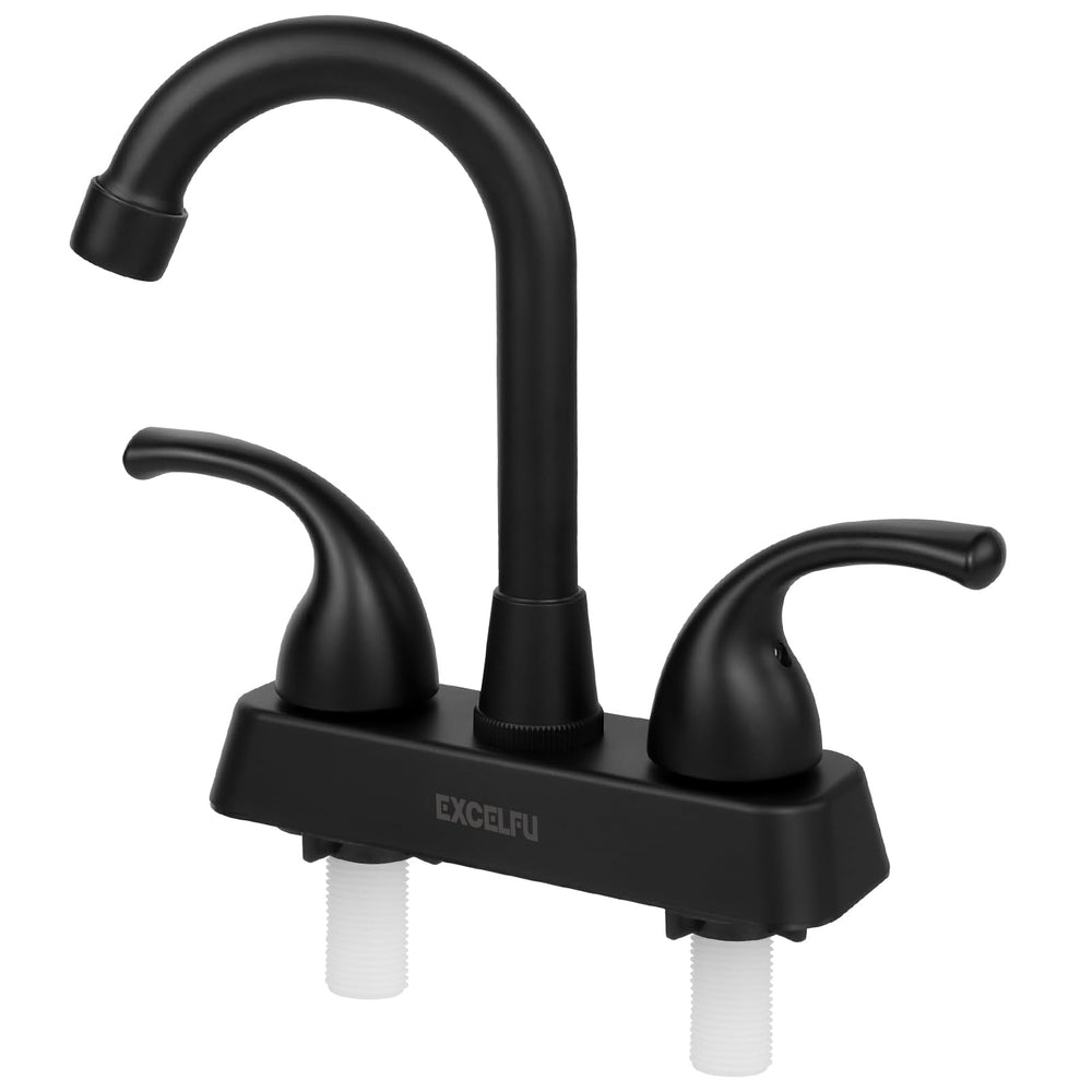 EXCELFU RV faucet features drip-free washerless cartridges for reliable operation
