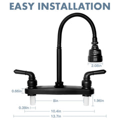 EXCELFU RV kitchen faucet offers easy installation in most RV sinks.