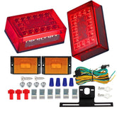 EXERAUO 6-inch boat trailer lights front view with high visibility on water signaling