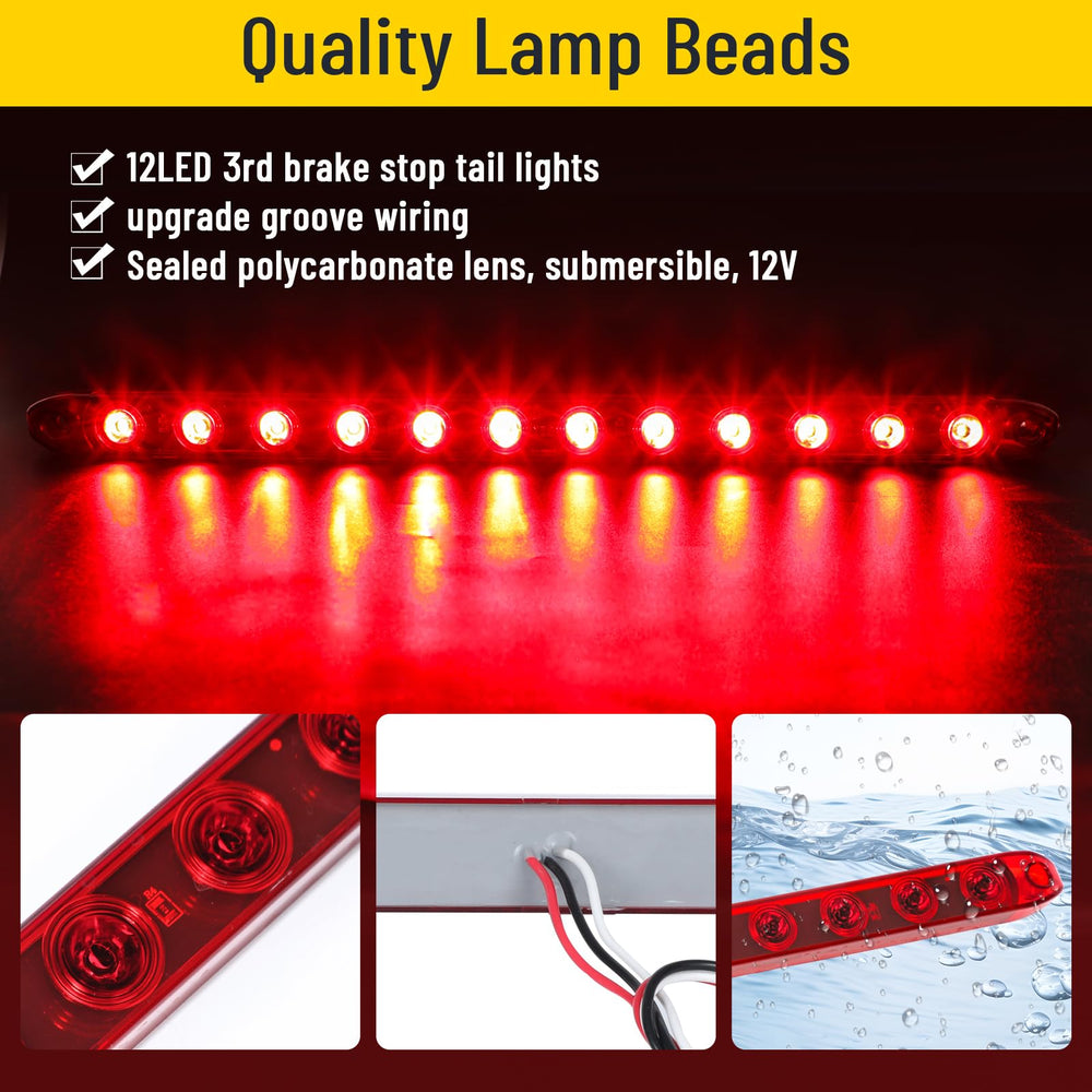EXERAUO LED trailer brake light with waterproof design for reliable signaling.