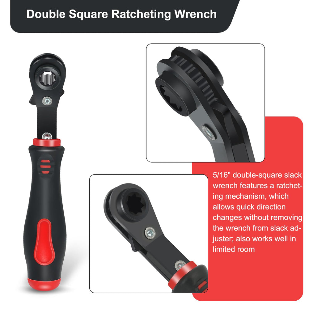 EXJIOTA 5-16 inch slack wrench made of carbon steel for durability